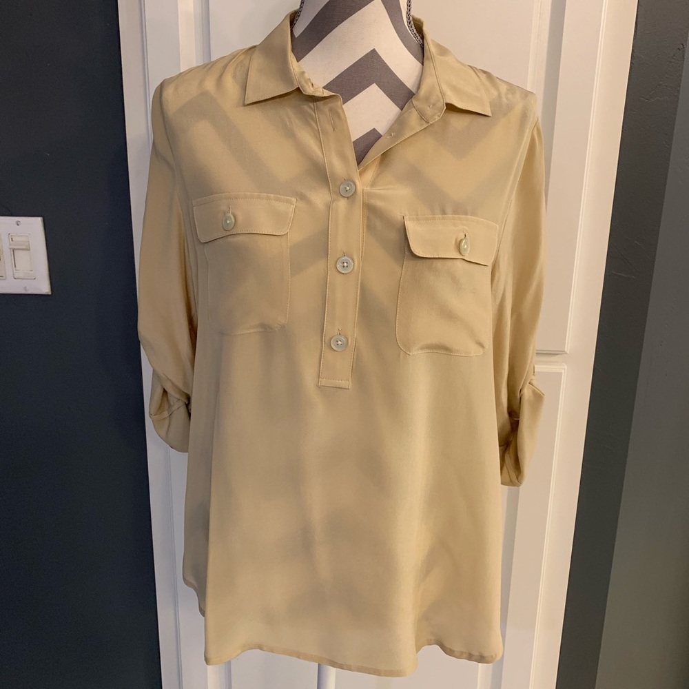 Tan Banana Republic shirt